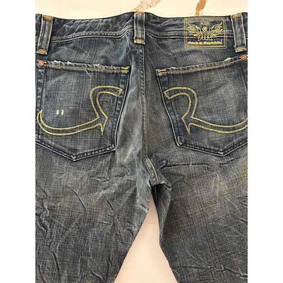 Rock & Republic Jeans Vtg Johnny JHNMP SZ34 Womens Bootcut Mid-Rise - Picture 6 of 15
